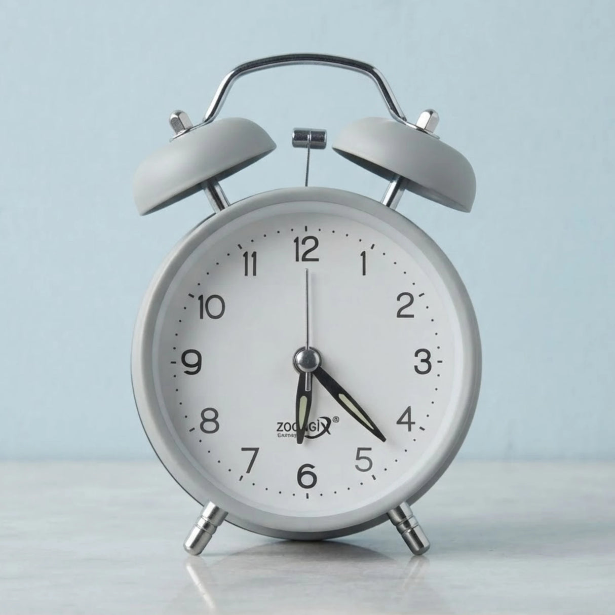 alarm clock round grey 5''x3'' china