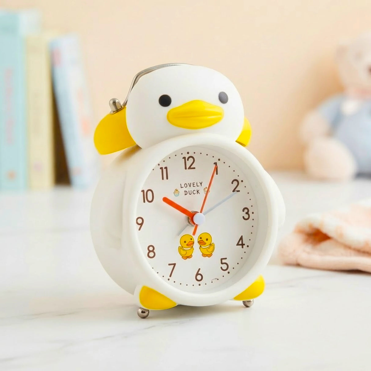 alarm clock duck white 5''x4'' china