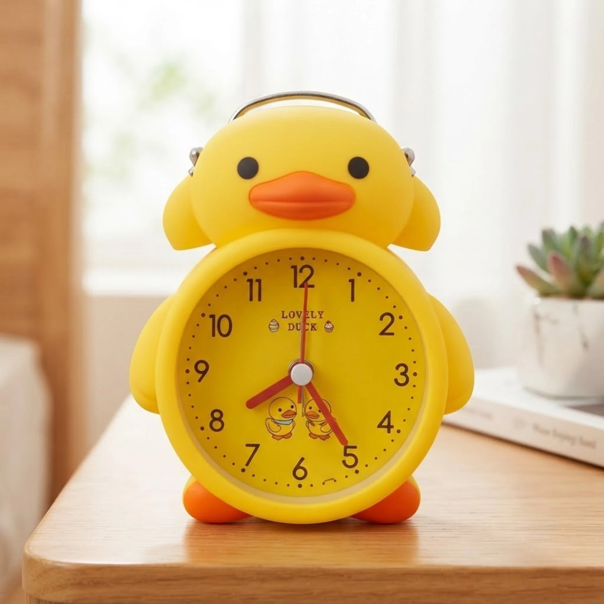 alarm clock duck yellow 5''x4'' china