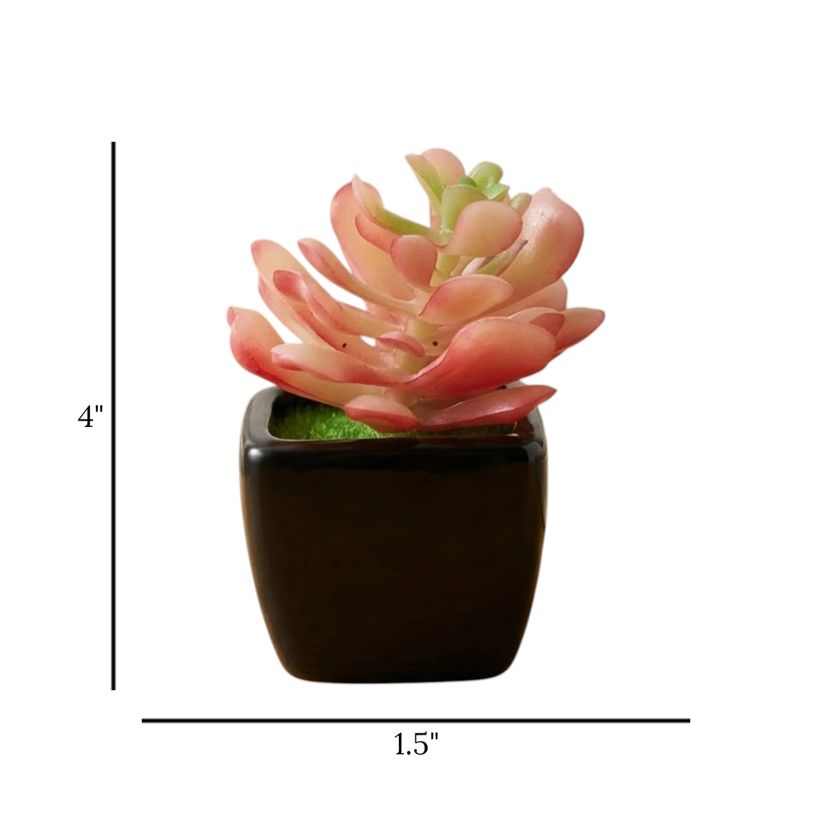 mini ceramic pot lotus red 4"x1.5" china