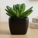 mini ceramic pot faux  2tone red white 4"x1.5" china
