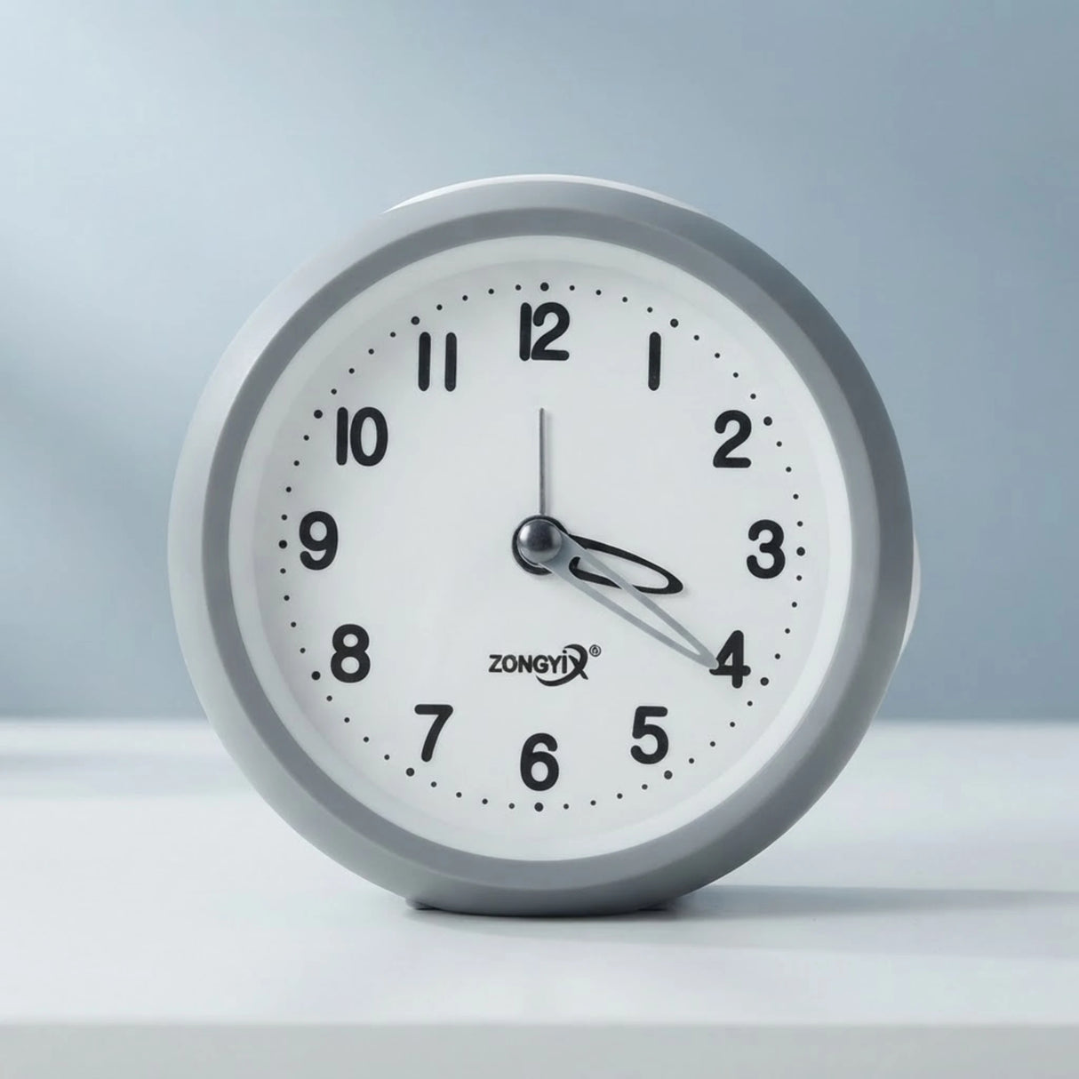 alarm clock round grey 4''x4'' china