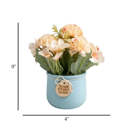 flower pot plastic jasmine peach 9"x4" china