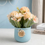 flower pot plastic jasmine peach 9"x4" china