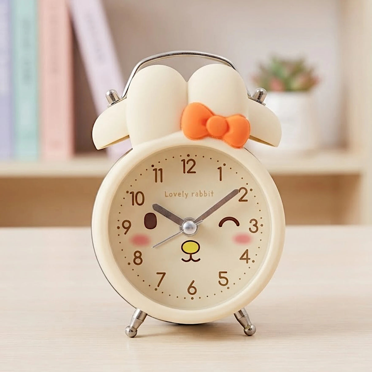 alarm clock rabbit yellow 5''x3.5'' china
