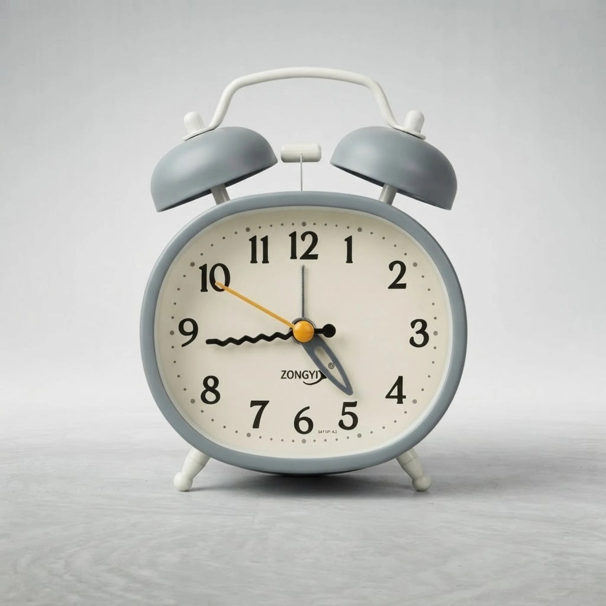 alarm clock grey oval 5''x4'' china
