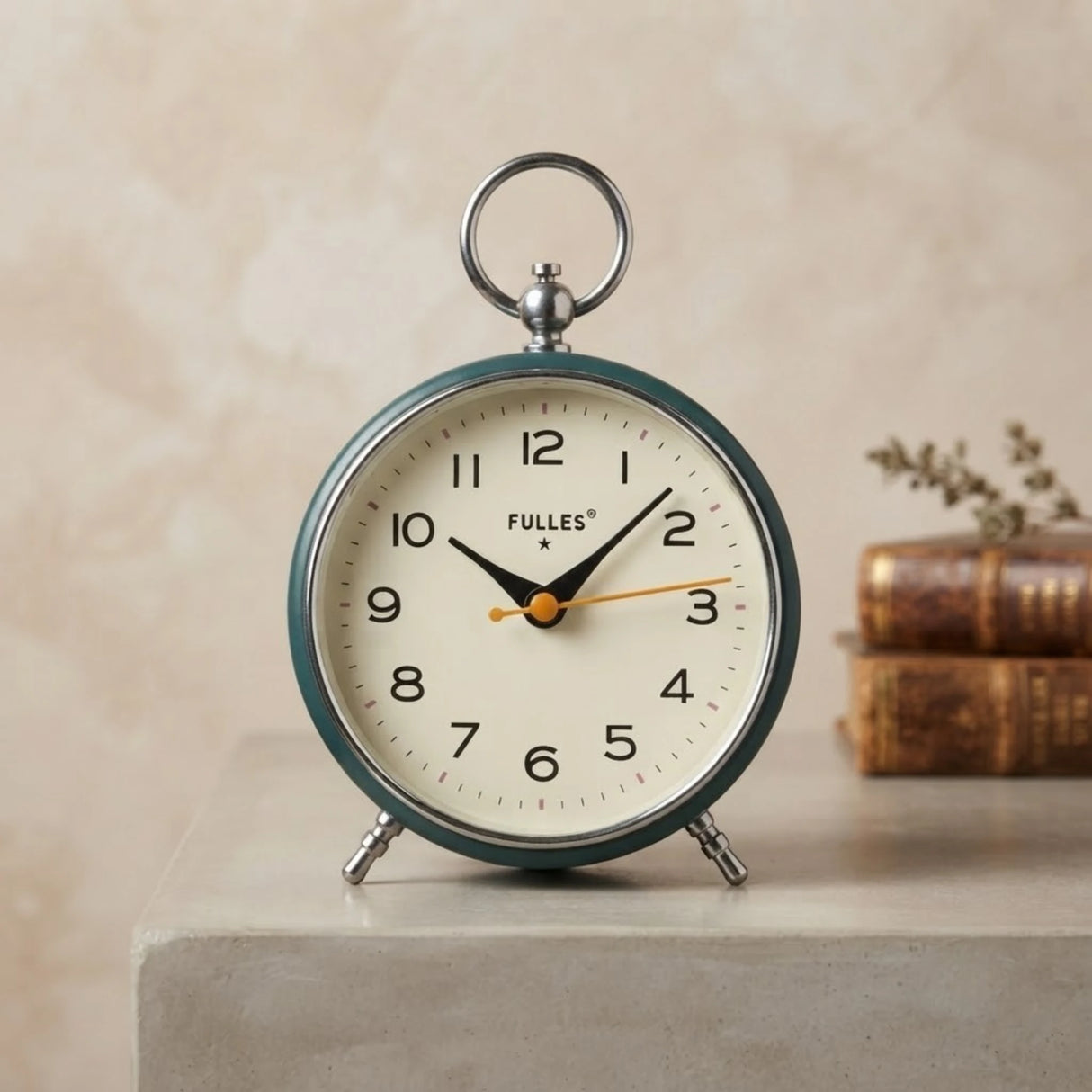 alarm clock round zinc 7''x4'' china