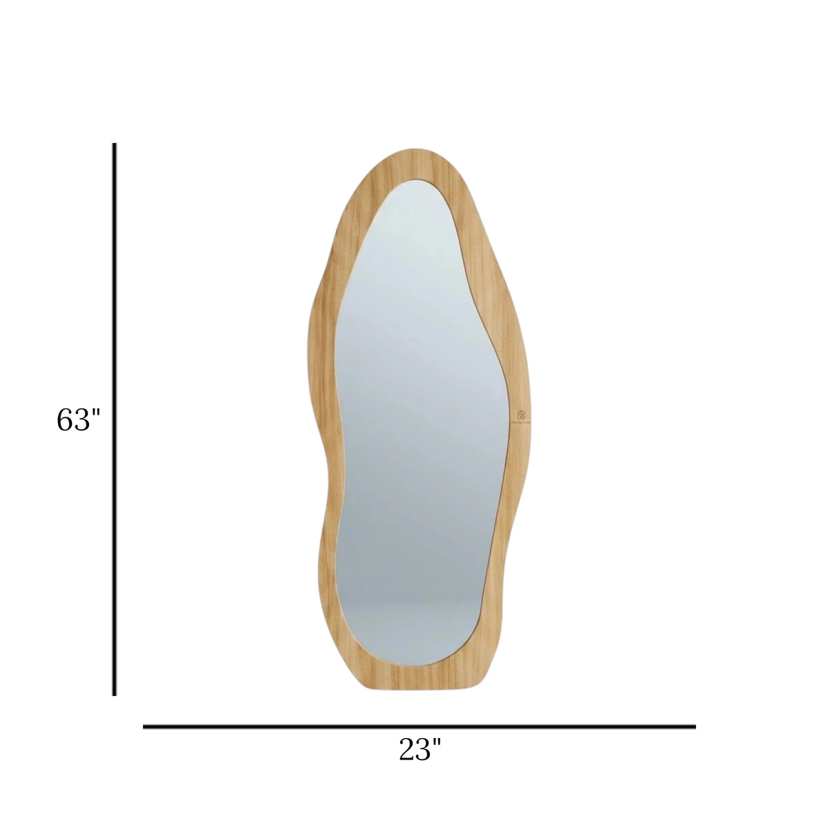 standing mirror wooden flannel skin 63''x23'' china