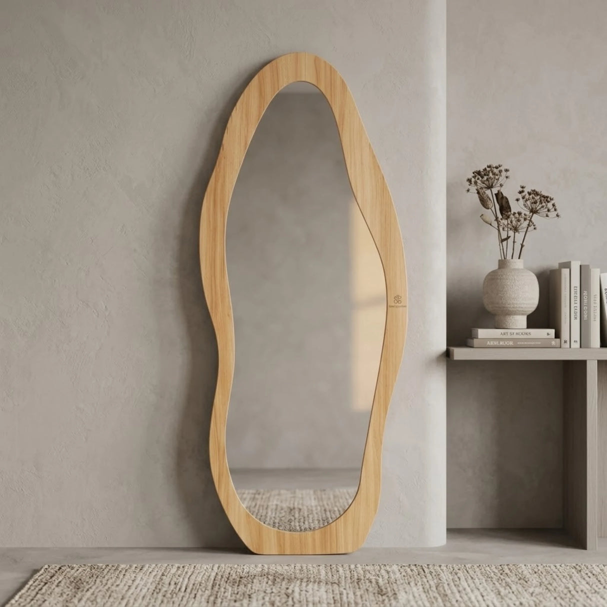 standing mirror wooden flannel skin 63''x23'' china