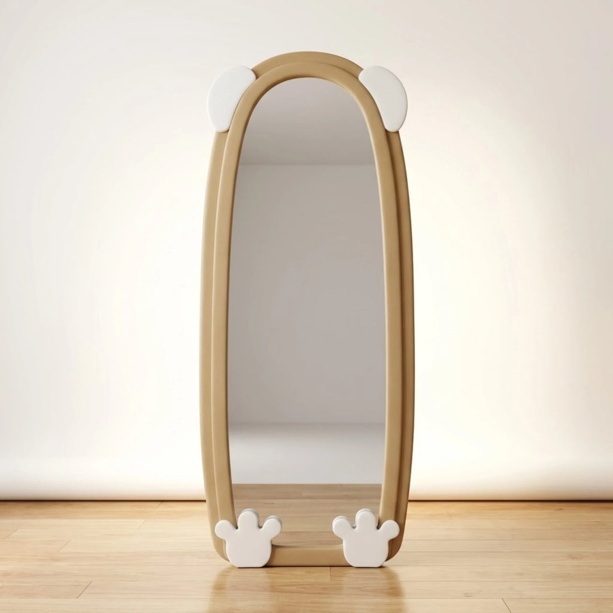 standing mirror valvet bear skin 67''x27'' china