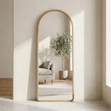 standing mirror wooden arch skin 63''x23'' china