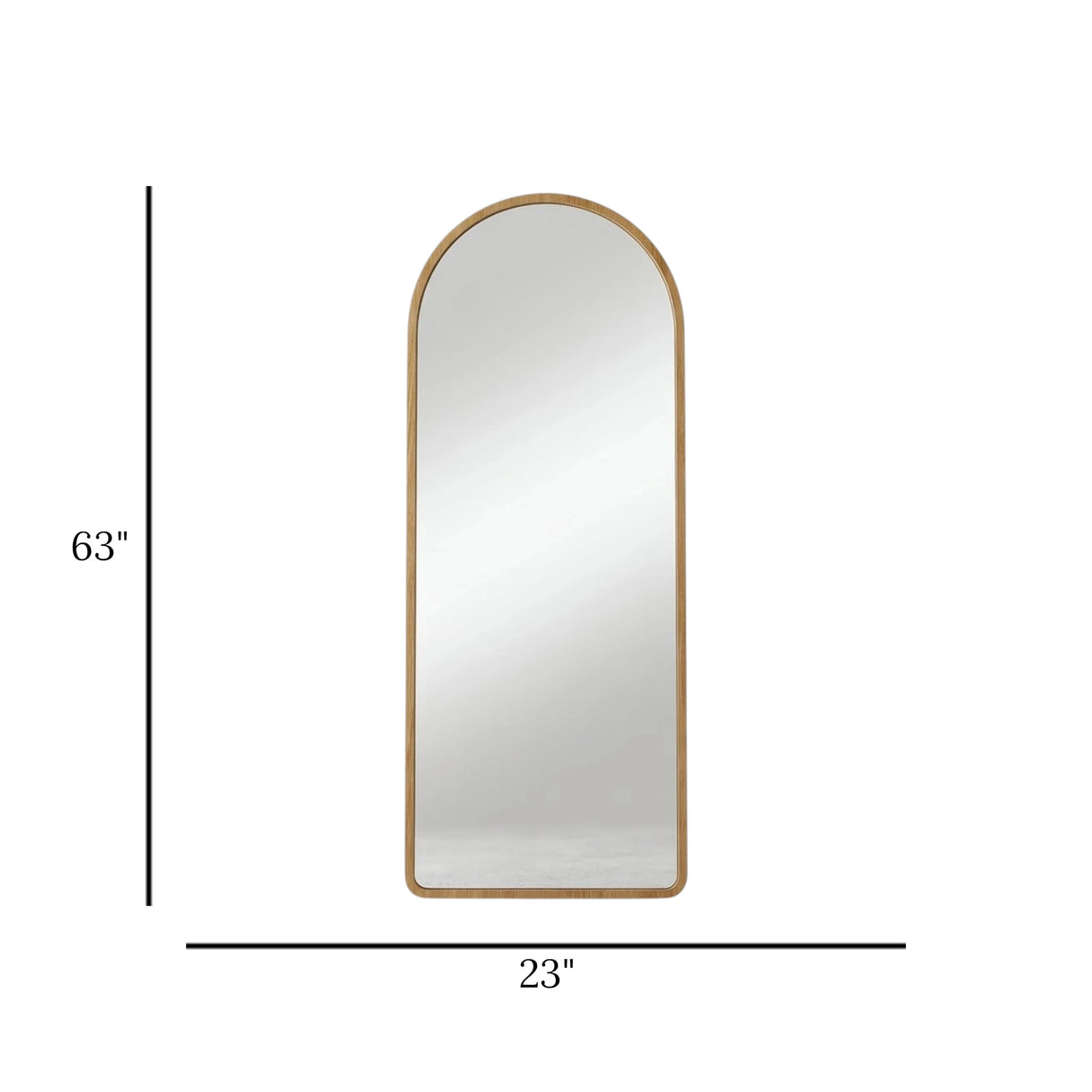 standing mirror wooden arch skin 63''x23'' china