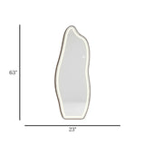 led standing mirror spiral black 63''x23'' china