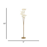 led floor lamp 5 flower lilly 60''x9'' china