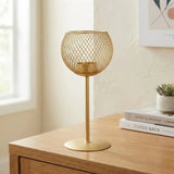 metal candle stand net golden 8.5''x4'' china