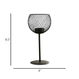 metal candle stand net black 8.5''x4'' china