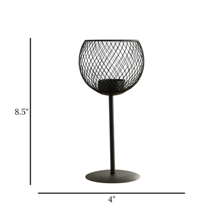 metal candle stand net black 8.5''x4'' china