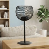 metal candle stand net black 8.5''x4'' china