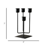 metal candle stand 4s black 7"x3" china