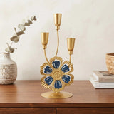 metal candle stand 3s golden 8"x3" china