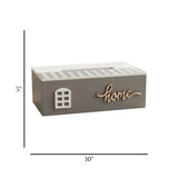 wooden tissue box grey 5"x10" china