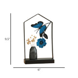 metal table decorative flower vase frame black 9.5''x6'' china