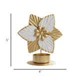 metal candle stand flower golden 5''x4'' china