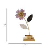 metal candle stand flower golden 7''x4'' china
