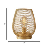 metal led cage light net golden 7''x4'' china