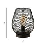 metal led cage light net black 7''x4'' china