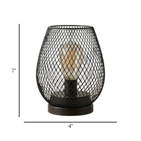 metal led cage light net black 7''x4'' china