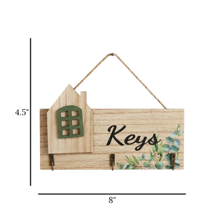 key hook wooden 3s home skin 4.5"x8" china