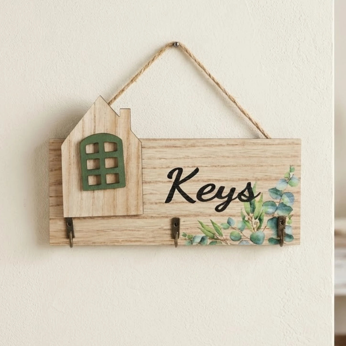 key hook wooden 3s home skin 4.5"x8" china