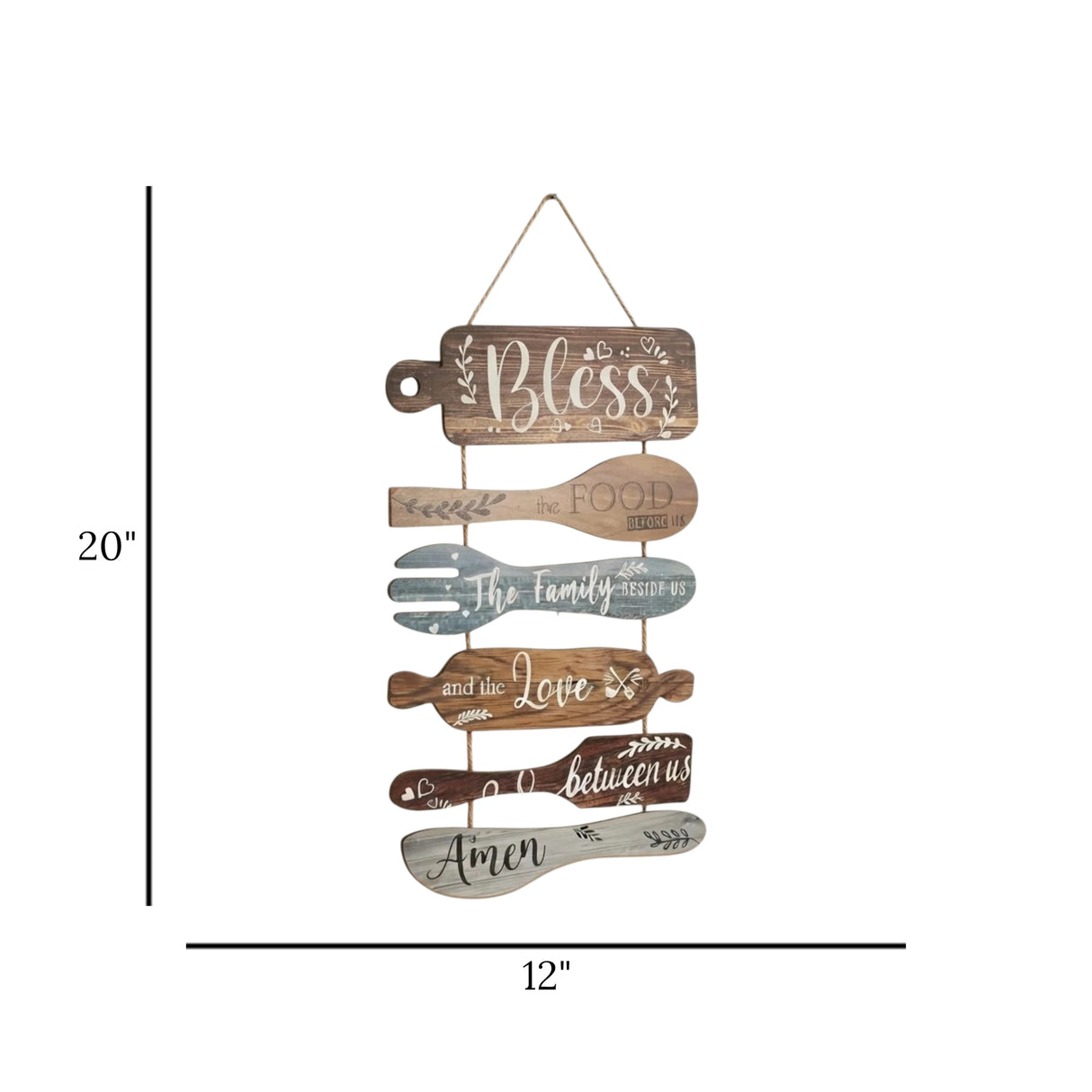 wall hanging quotation kitchen 6s 20"x12" china
