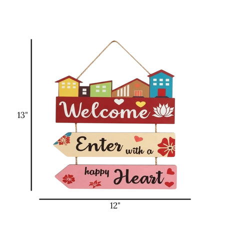 wall hanging quotation welcome 3s 12"x13" china