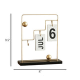metal clender rectangle golden 9.5"x8" china