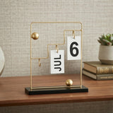 metal clender rectangle golden 9.5"x8" china