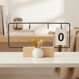 metal clender rectangle black 6"x11" china