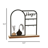 metal clender arch hogar black 8.5"x9.5" china