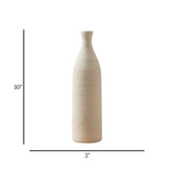 ceramic vase lines white 10''x3'' china