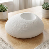 ceramic vase stone shape white small 20''x16'' china