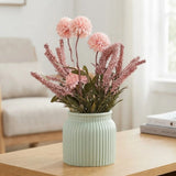 ceramic flower pot pompom peach 9.5"x4" china