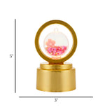decorative crystal rotating lamp golden 5"x3" china