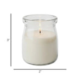 scented wax candle & jar 1pc 3"x2" china