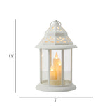 led lantern 3s plastic white large 13"x7" china