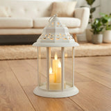 led lantern 3s plastic white large 13"x7" china