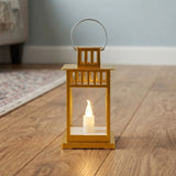 led lantern 1s plastic square golden 6.5"x3" china