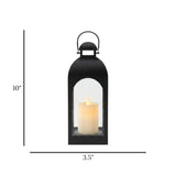led lantern 1s plastic arch top black 10"x3.5" china