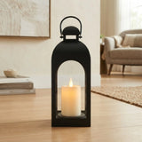 led lantern 1s plastic arch top black 10"x3.5" china