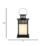 led lantern plastic rectangular black 6.5"x3" china